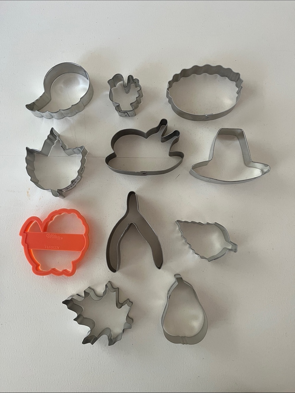Thanksgiving-Themed Cookie Cutters, Set of 11